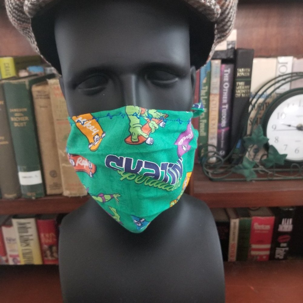 Cloth Face Mask w/ Silver/Copper Filters-Ninja Tu